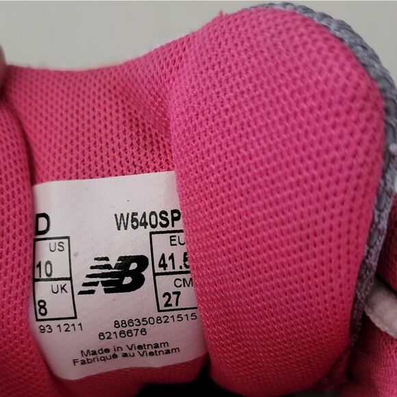 New Balance 540 running shoe pink woman's size 10 - Picture 5 of 7